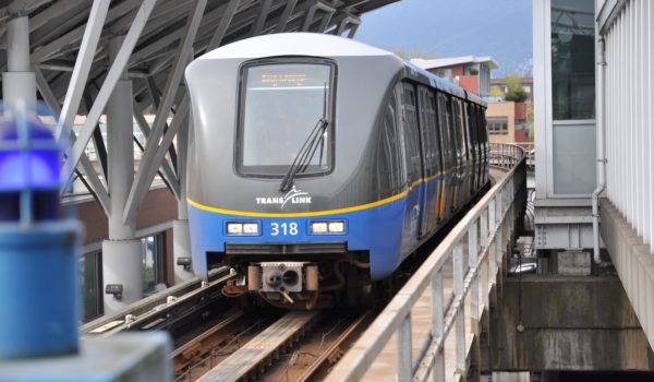 Train pulling into station