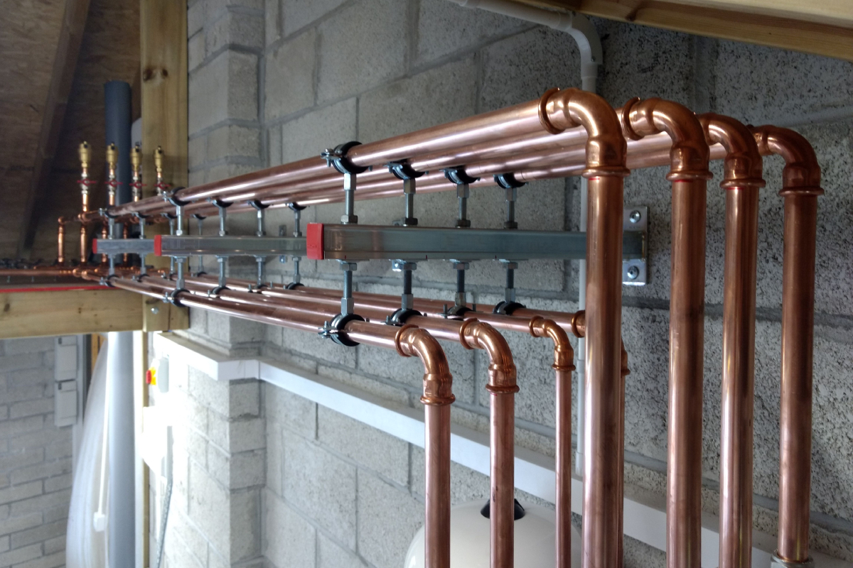 Copper pipes