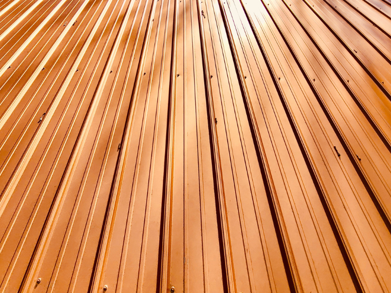 Copper roofing sheets